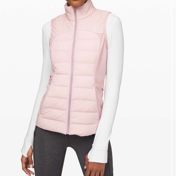 lululemon athletica Jackets & Blazers - RARE Lululemon Down For It All Vest Porcelain Pink | Size 2